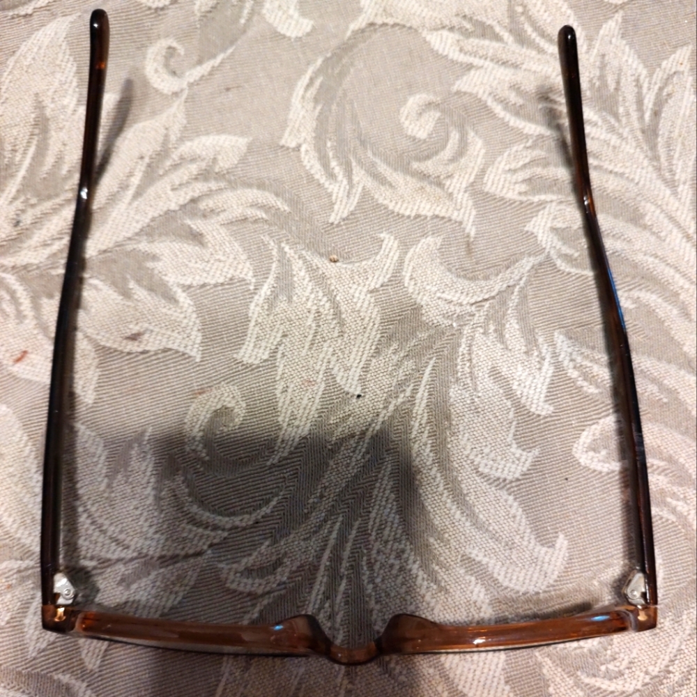 👓🤎👓 Fab Vintage 90's Cinnamon Brown Prescription Eyeglasses - Picture 5 of 13